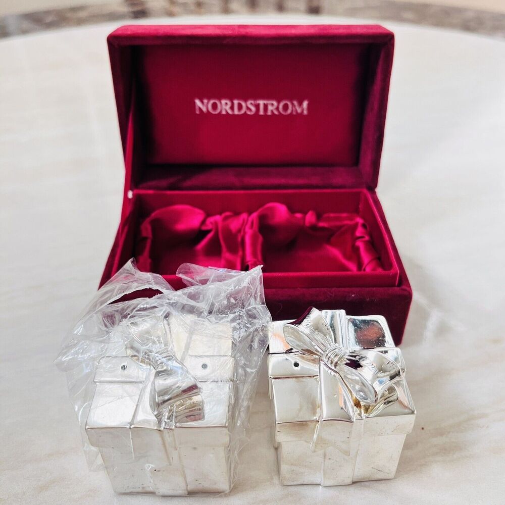 Vintage Nordstrom Silver Plated Salt & Pepper Shakers New